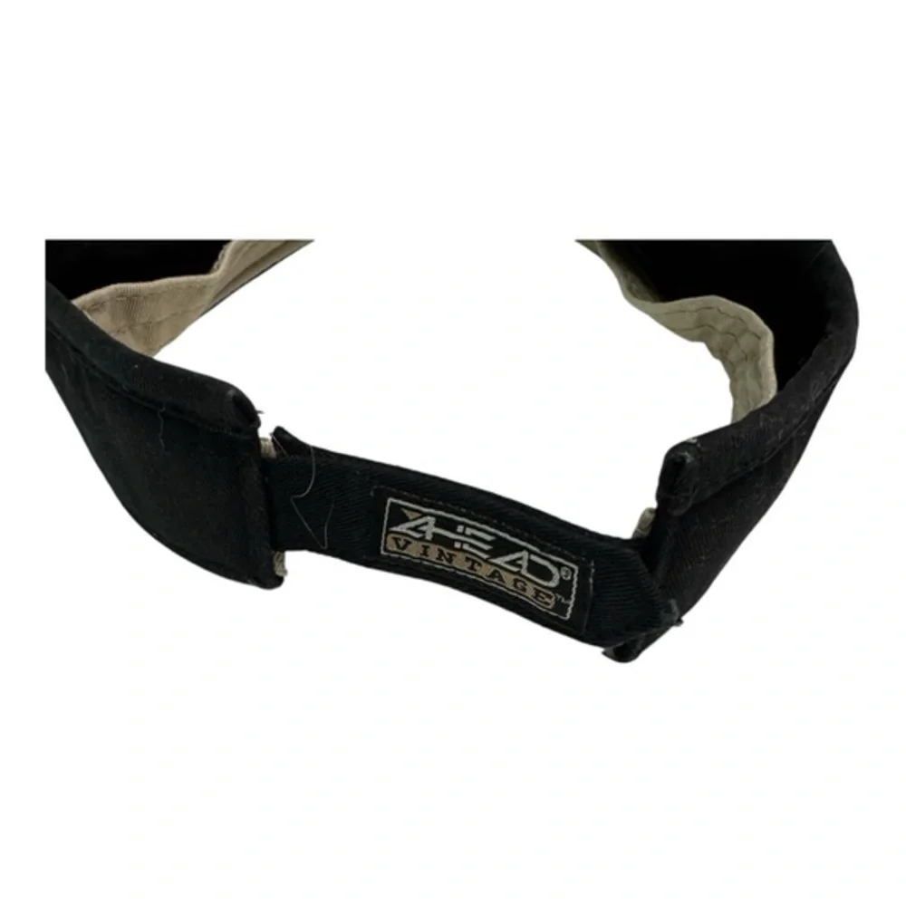 Old Bahama Bay Men‎ Cotton Visor Black Embroidered Ahead Vintage Hat Adjustable